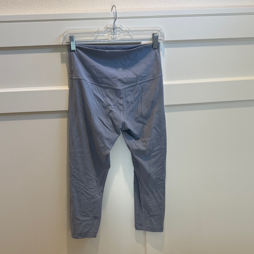 lululemon athletica Gray High-Rise Crop Leggings
